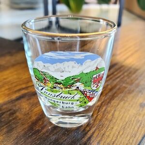 Innsbruck Hungerburg - Vintage Shot Glass with Gold Rim